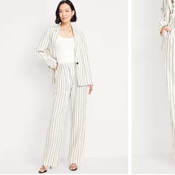 Old Navy B&W Comfy Trouser Pants SIze L - Picture 2 of 2